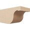 Ekena Millwork 6in. W x 6in. H x 12in. L Del Monte Woodgrain TimberThane Rafter Tail, Primed Tan RFTUR06X06X12DELRCPR - alternate 1
